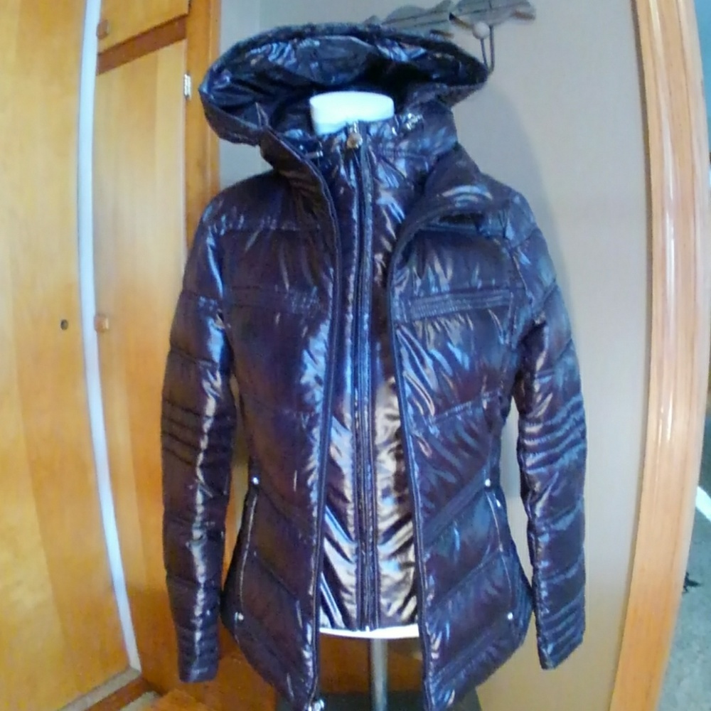 Women's Laundry by Shelli Segal plum coat